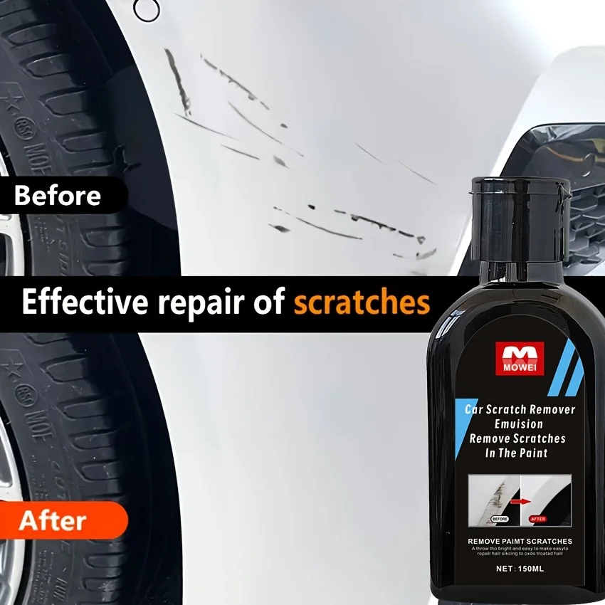 2025 QuantumFusion Scratch Repair Paste - Deep Mark Eraser & HydroShield Tech, Eco-Certified for All Car Paint (150ml Pro Kit)