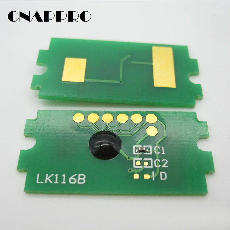 20 piezas Chip de tóner para Kyocera ECOSYS P2040dn P2040dw TK1160 TK1161 TK1162 TK1164 TK1168 TK1160K TK-1160 TK-1162 cartucho de tóner