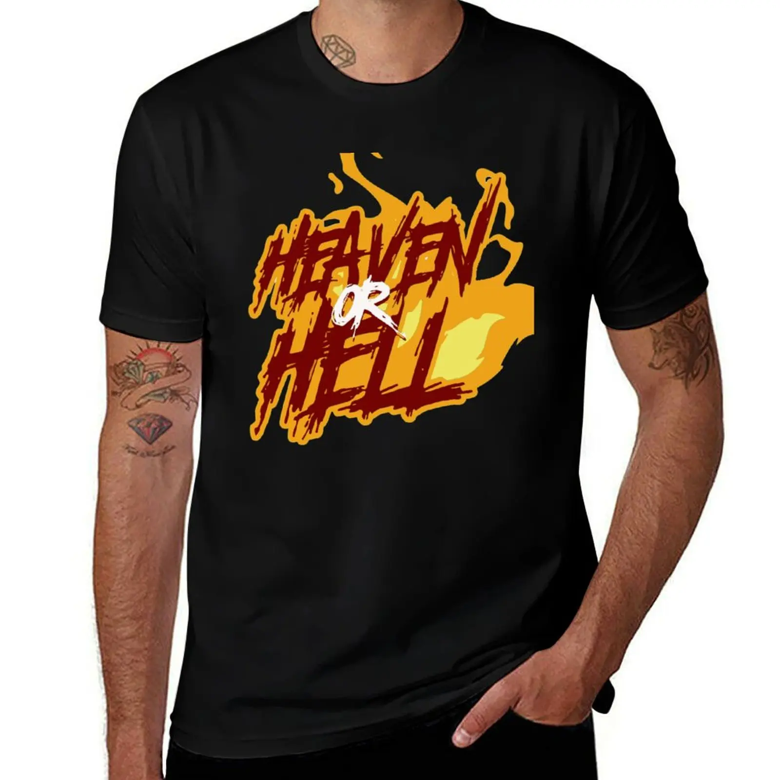 

Heaven or Hell T-Shirt quick drying anime quick-drying animal prinfor boys mens t shirt graphic