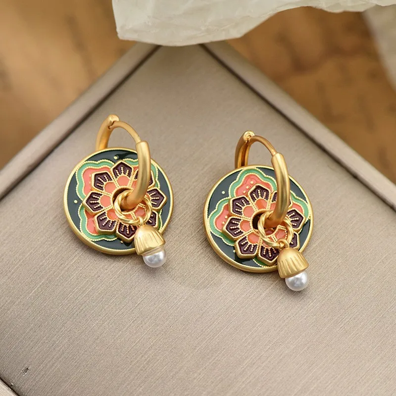 S925 Sterling Silver Fringed Stud Earrings High End Sense Simple Temperament Fashion Ear Buckles For Women Party Daily Matching