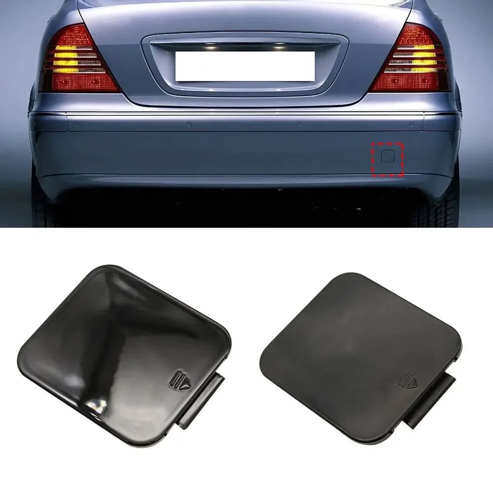 

For Mercedes W220 Car Rear Bumper Tow Hook Cover Cap Black Accessory For Benz S Class 1998-2005 S300 S320 S350 S400 2208850423
