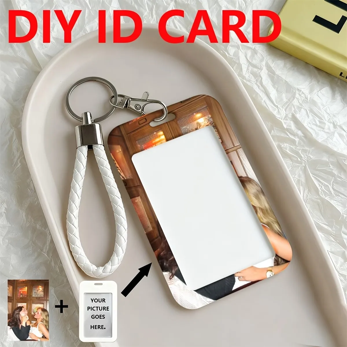 High Definition Printing ID Cards Holders Custom and Lanyard Badge PVC Holder Personal Tailor Your Own Photo Company Logo Custom