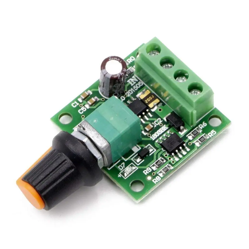 DC 1.8V 3V 5V 6V 12V 2A PWM Motor Speed Controller Low Voltage Motor Speed Controller PWM 0~100% Adjustable Drive Module