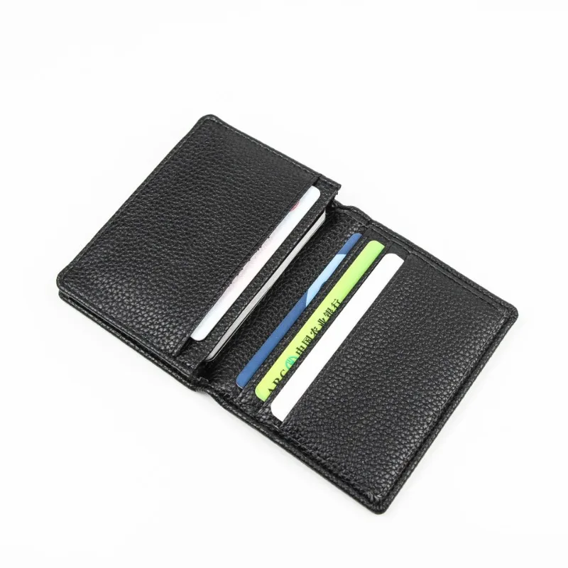 New Leisure Business Card Litchi Pattern Large Capacity Card Bag