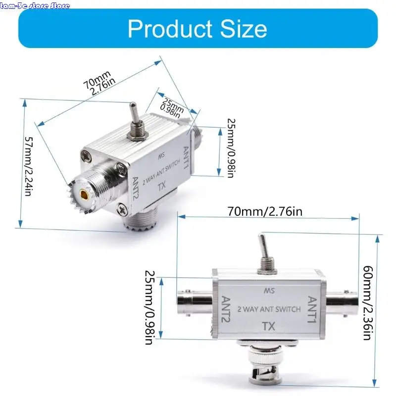 D0UA коаксиальные антенны селекторы переключают два порта заземления 100 Вт, так что 239 BNC