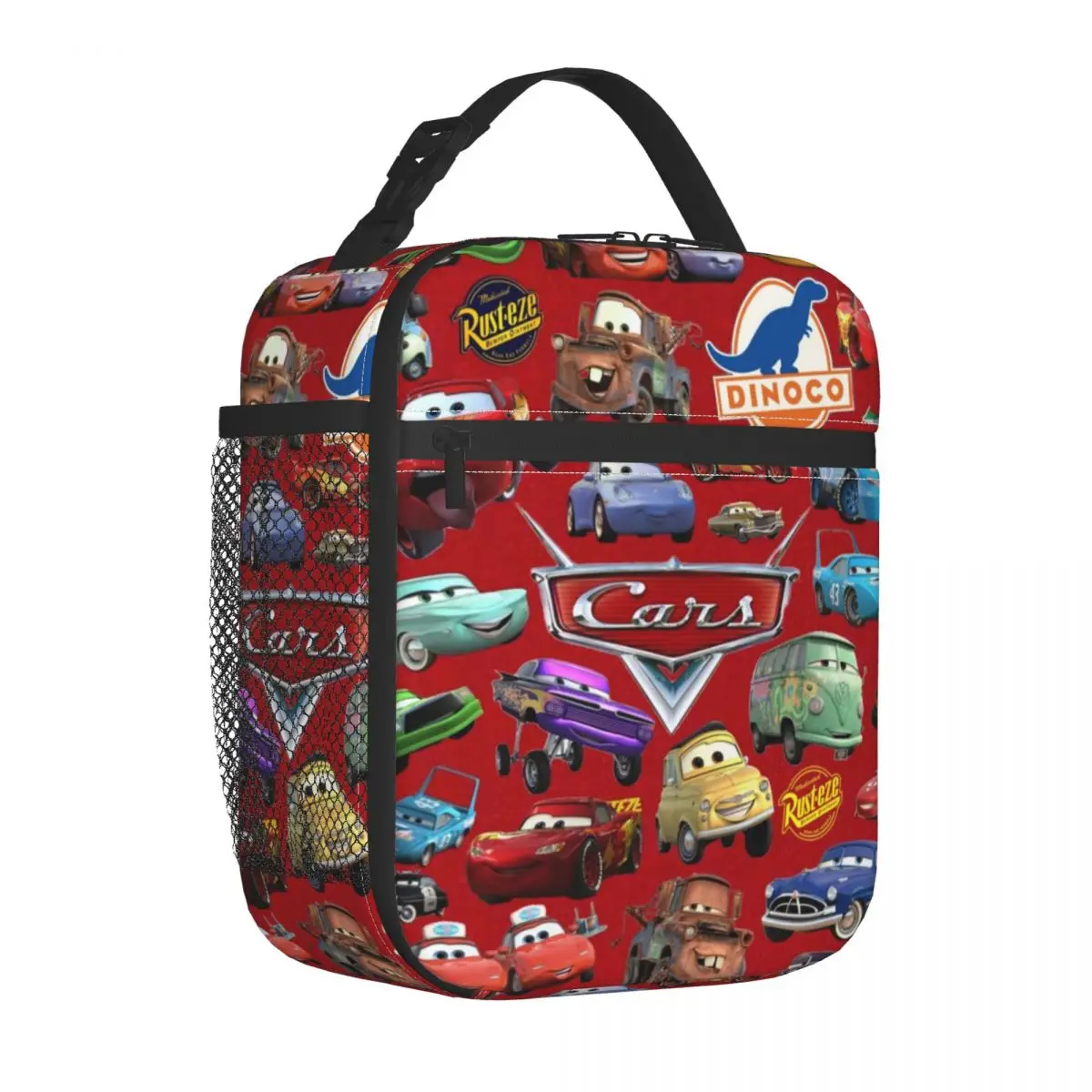 Auto Lightning Mcqueen Insulated Lunch Bags contenitore termico per il pranzo grande Lunch Box Tote Girl Boy Work Outdoor