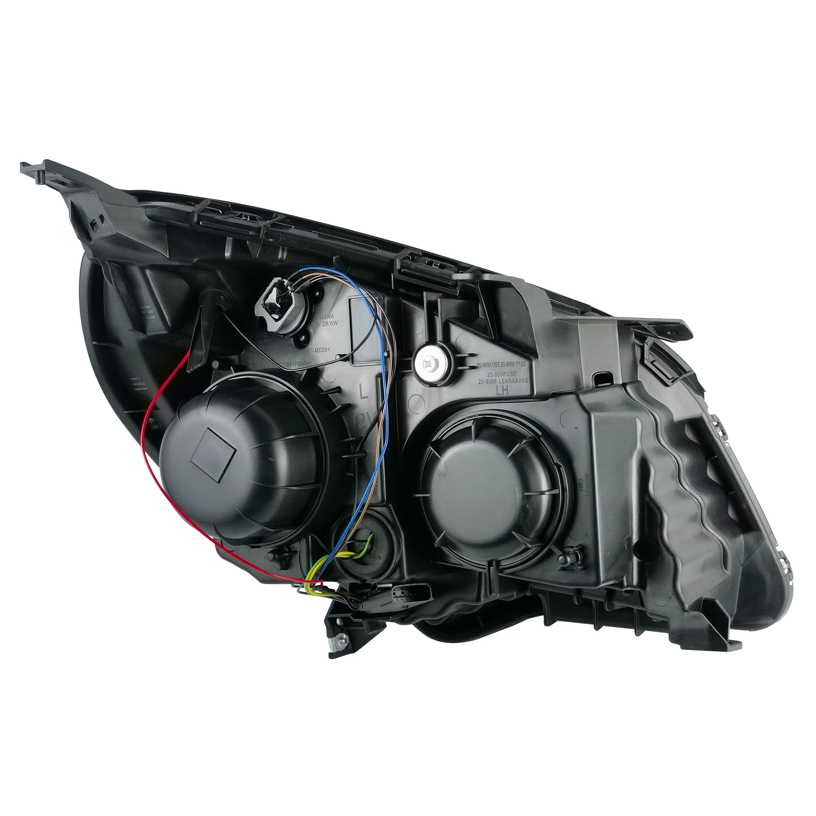 مجموعة مصابيح السيارة الأمامية لسيارة شيفروليه إكوينوكس 16-17، عدسة شفافة، 1 كشافات أمامية يسار #2