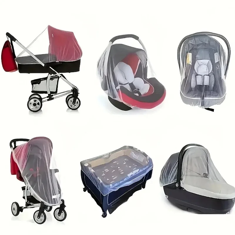 

Baby Mosquito Net for Stroller Reusable Bug Net for Stroller Portable Mini Crib Portable & Durable Baby Insect Netting