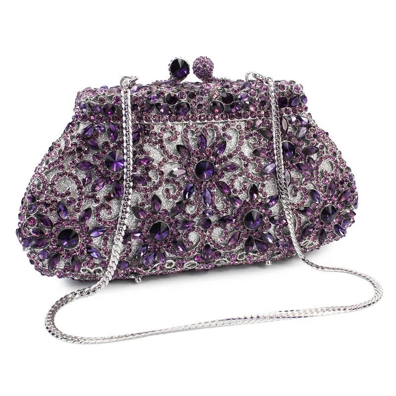 

Diamond Chain Small Bag Celebrity Flower Banquet Handbag Wedding Banquet Rhinestone Dinner Bag Evening Handbag Bags Tassen Dames