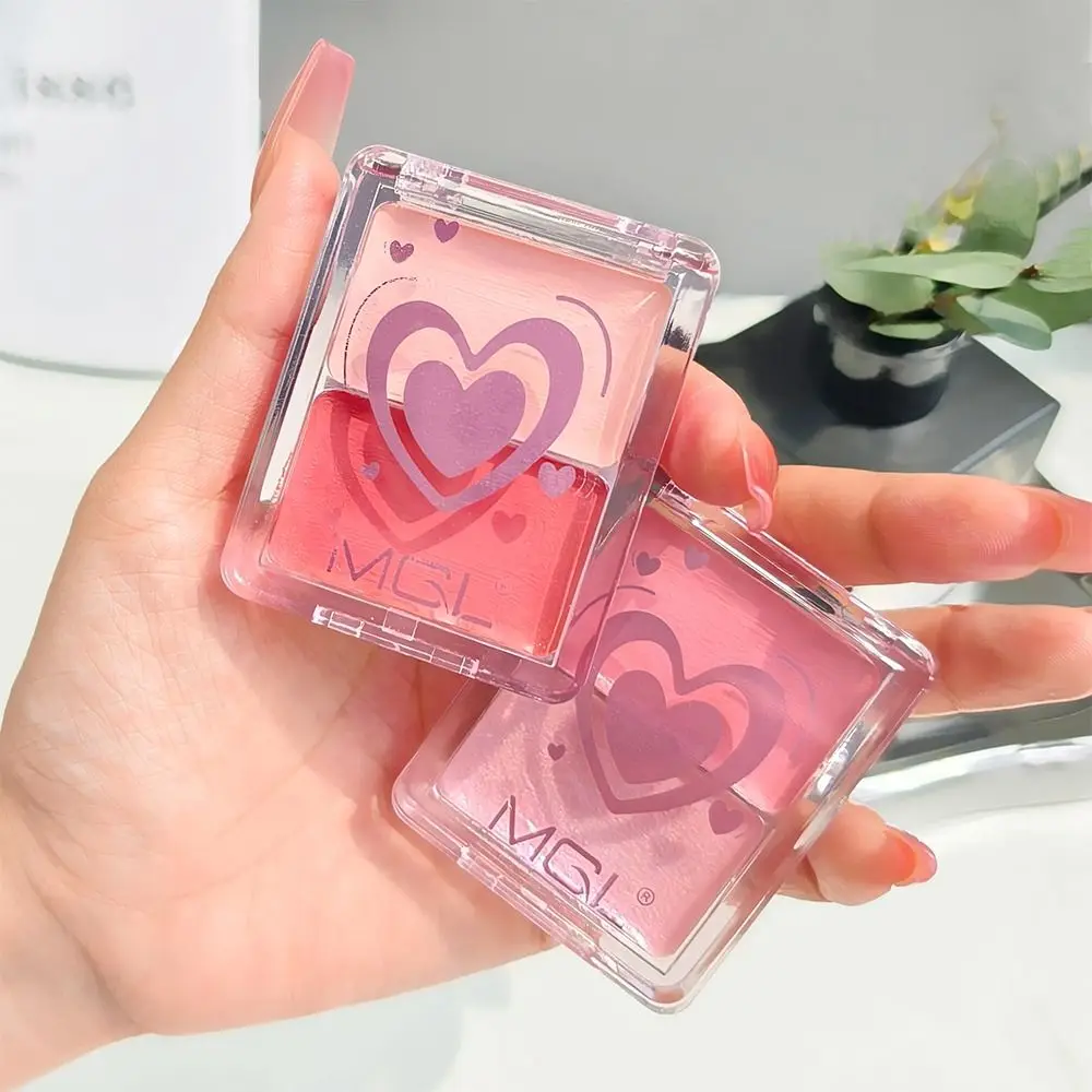 Nuevo Rubor para mejillas ligero con agua de 2 colores, maquillaje hidratante resistente al agua de alto brillo, colorete en crema de larga duración para Maquillaje facial