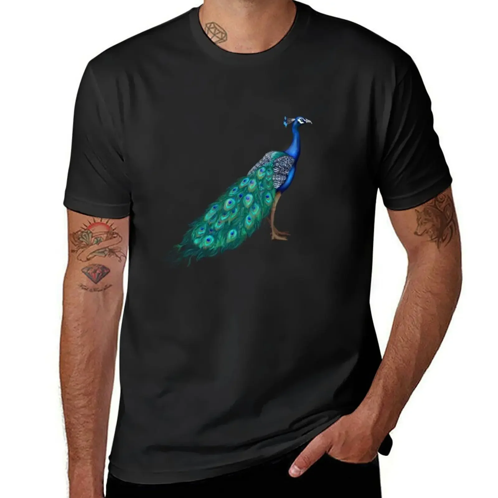 Peacock T-Shirt essential t shirt new edition designer t shirt men