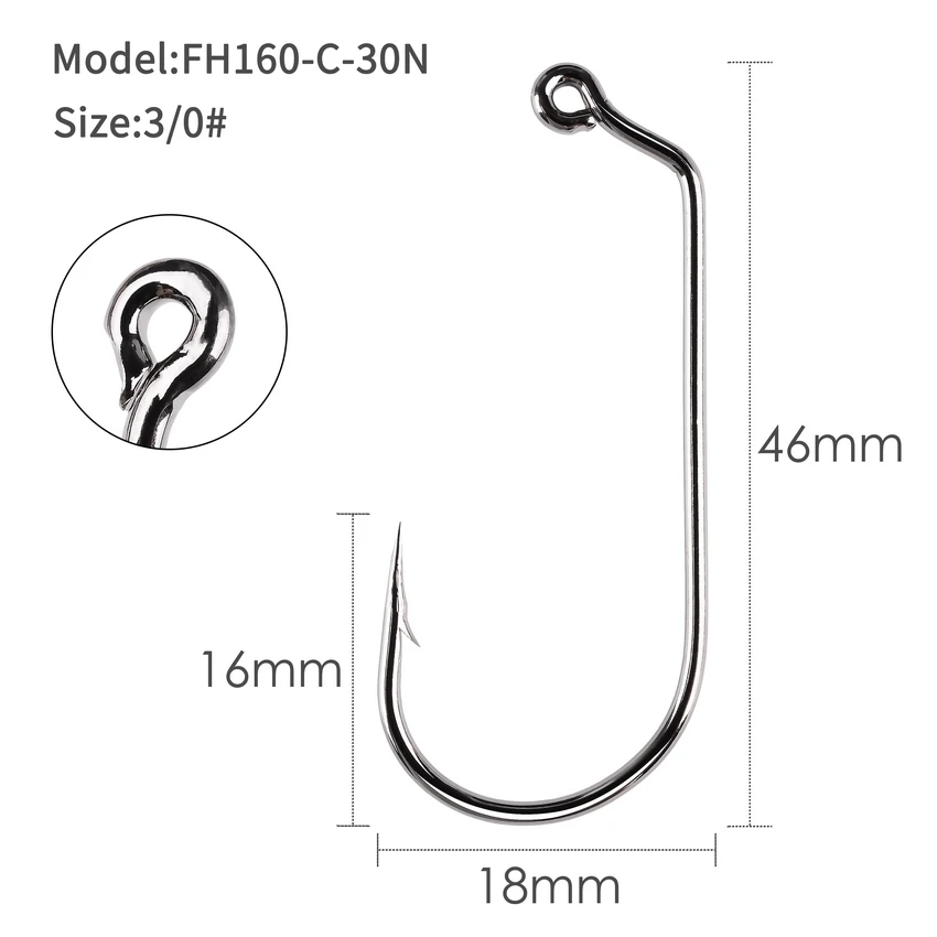 Anzuelos Circulares Acero Alto Carbono – Níquel Negro para Pesca - imagen 5
