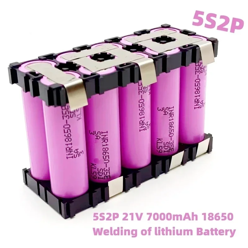 35E 20A 18650 3500mAh 7000mAh 2S 3S 4S 5S 6S/1P 2P 7.4V 12.6V 14.8V 18V 25.2V for screwdriver battery welding battery pack