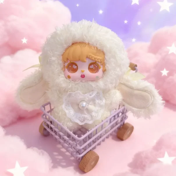 Sanmi أرنب الحلو برعم أرنب أفخم صندوق أعمى لطيف النوم رفيق دمية رائعة تحصيل حلية مفاجأة صندوق غامض هدية