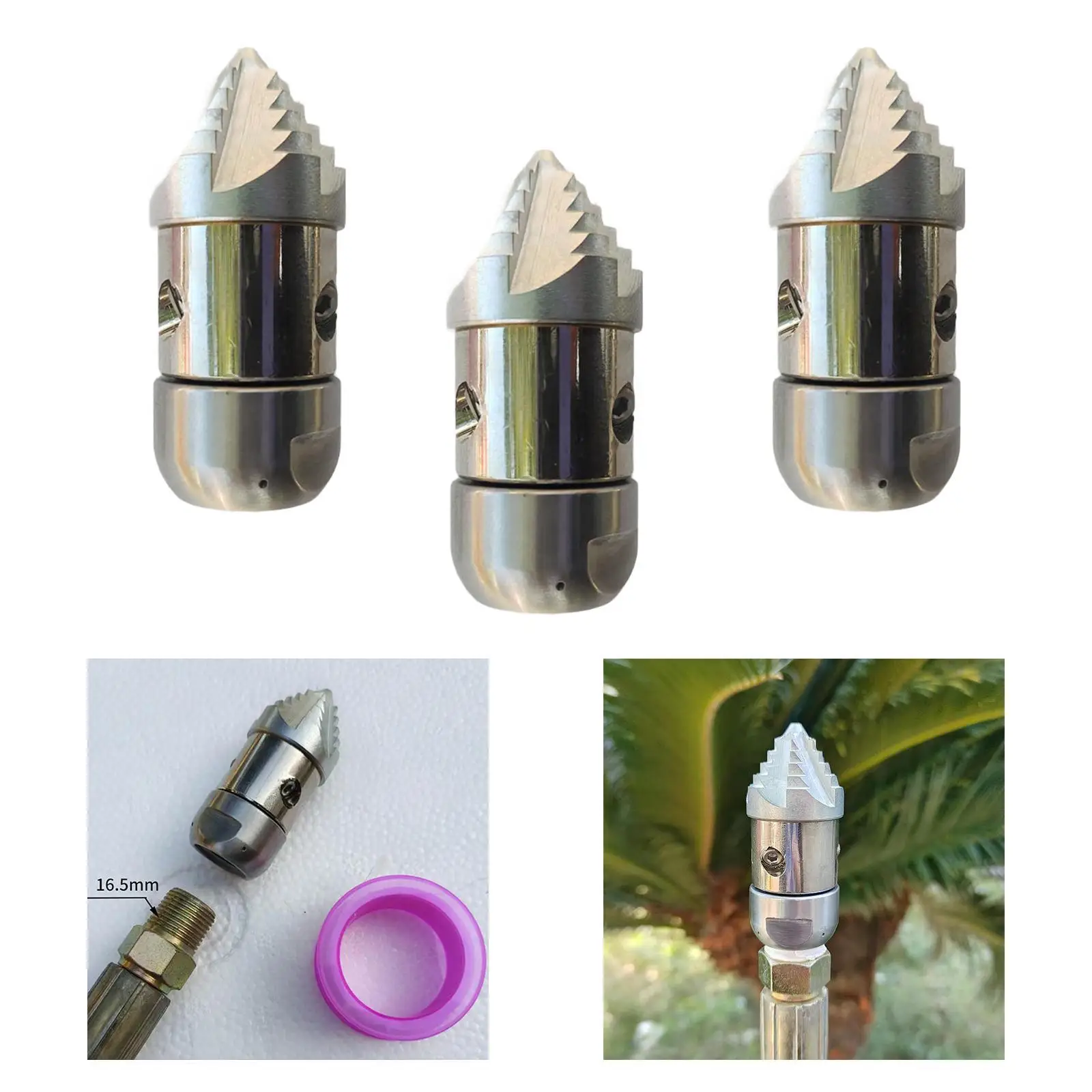 sewer-jetter-nozzle-rotating-jet-hose-head-for-efficient-pressure-washer-drain-cleaning-titanium-alloy-commercial-part