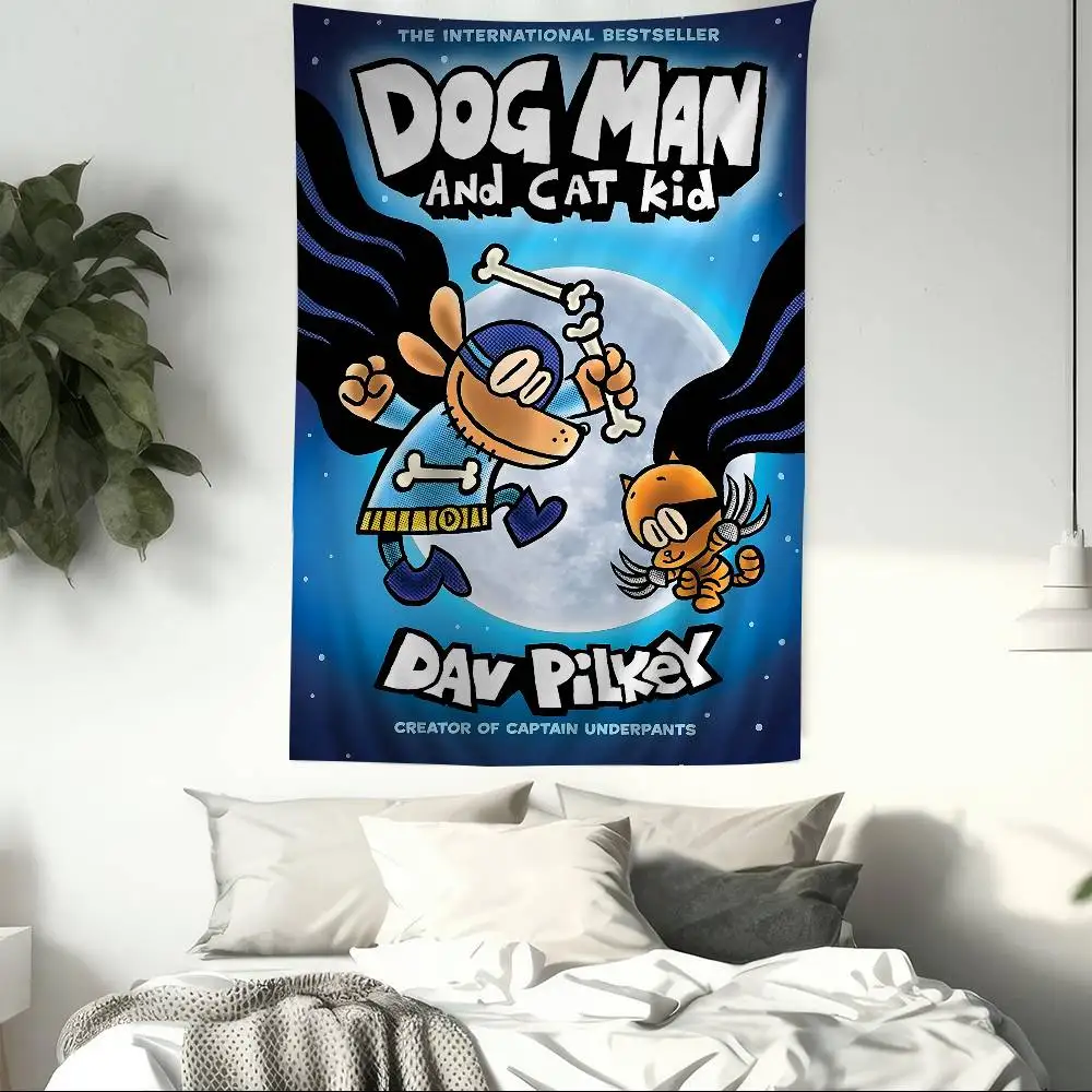A battle of wits and courage D-Dogman Movie Cartoon Tapestry Wall Hanging Decoration Household Home Decor