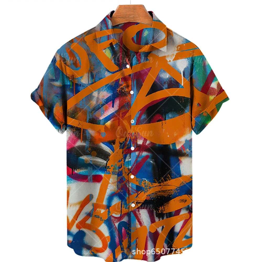 Camisa de manga corta para hombre, ropa de calle de tendencia Popular, Estilo Hawaiano, de viaje, blusa personalizada, novedad de verano, 2024