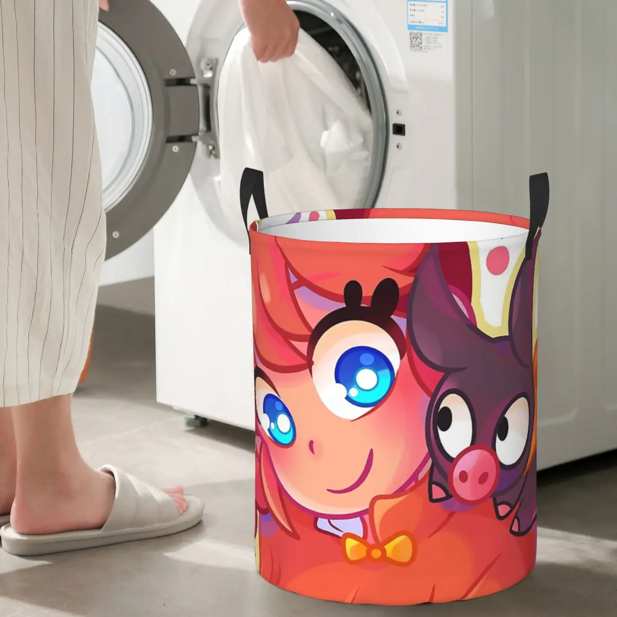 

Ranma 1/2 Saotome Pig Girls Складные корзины для белья Корзина для хранения грязной одежды и игрушек Домашний органайзер Сумка