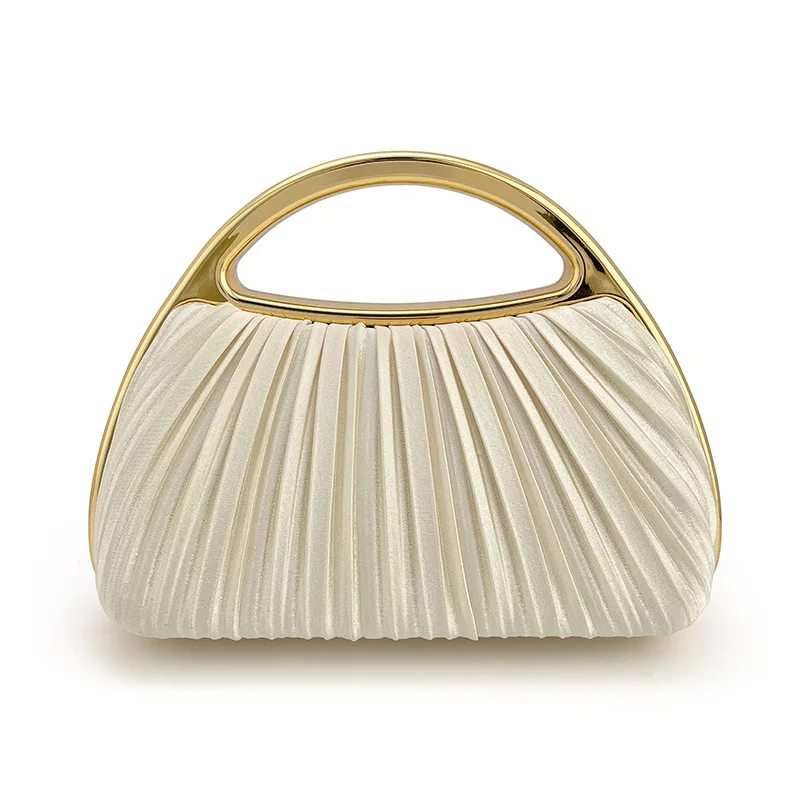 Dress, dinner bag, cheongsam bag, handbag, small bag, celebrity long chain, high-end apricot women's bag