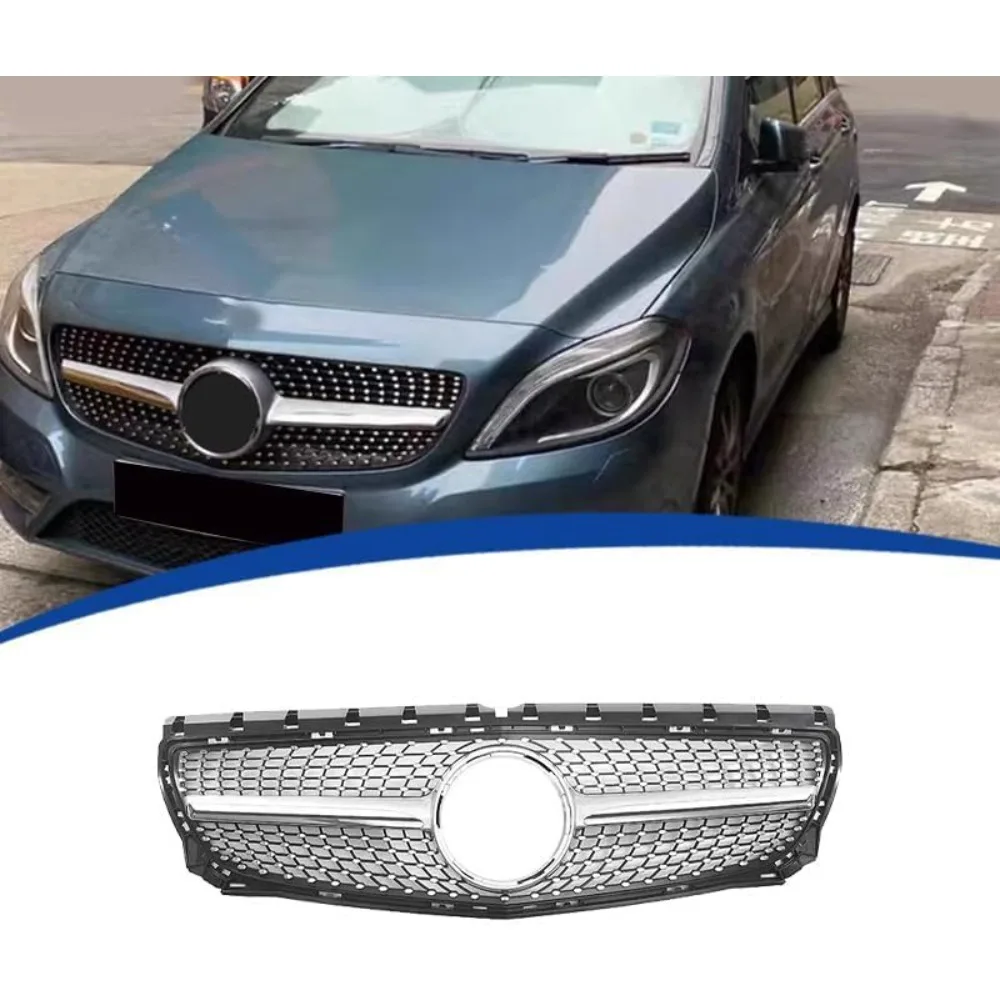 

Гоночные грили, передние решетки автомобиля для Mercedes-Benz B-Class W246 2012-2014, автомобильные решетки радиатора переднего бампера, автоаксессуары