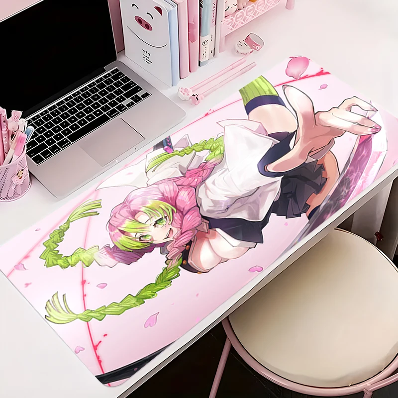 

Mouse Pad PC Accessories Keyboard Mat Anime Pattern Anti-slip Rubber HD Mousepad Gamer D-demon Slayer Kanroji Mitsuri Desk Mat