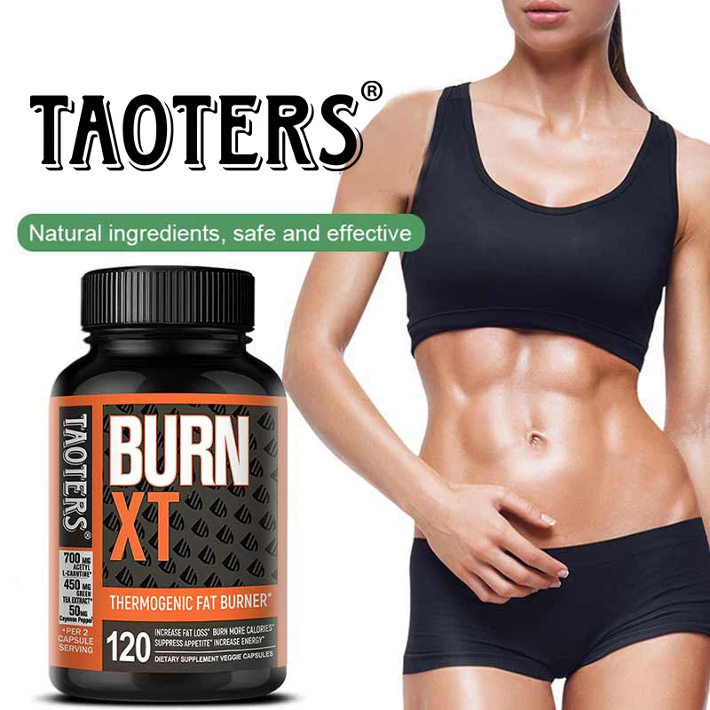 Burn-XT Fat Burner Supplement - Fat Burning, Energy Boosting, Appetite Suppressing, Boosts Immune System, Detoxifies