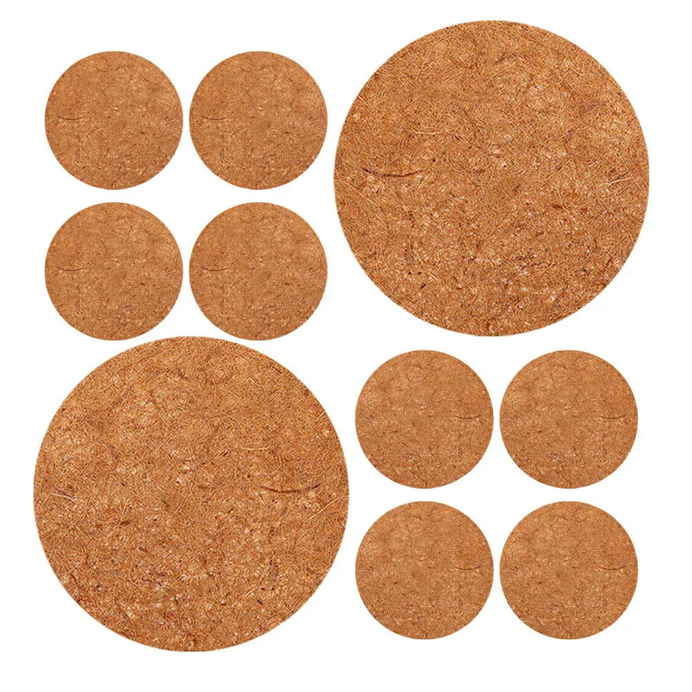

16Pcs Bird Nesting Pads Coconut Fiber Round Flowerpot Mats Natural Coir Liners Pigeon House Pad Garden Nesting Supplies