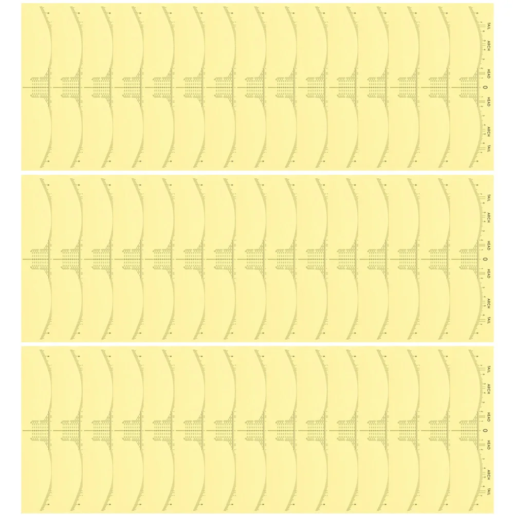 100pcs Disposable Stencil Kit Measuring Eyebrow Ruler For Women Brow Shaping Tools Makeup Eyebrow Line Positioning Ruler