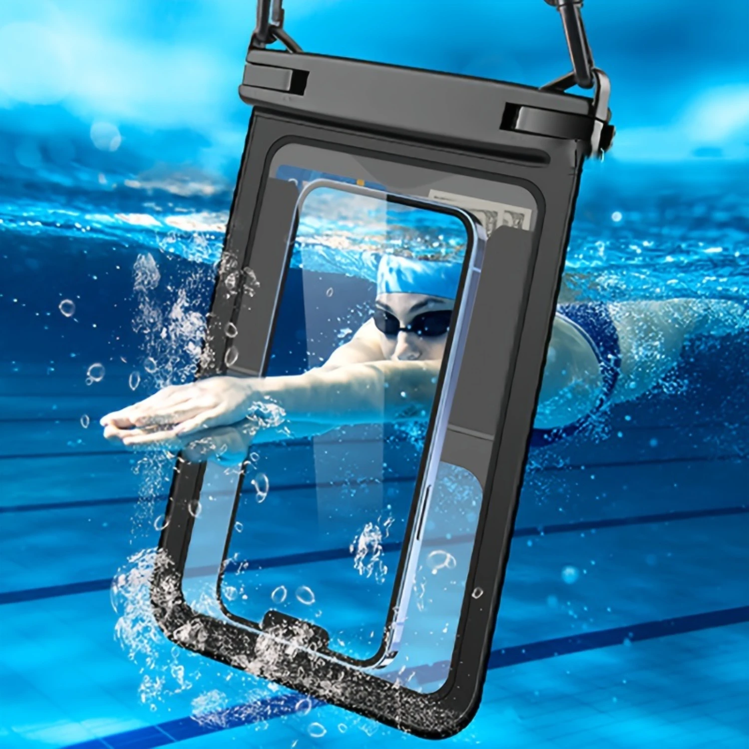 2 Pack Large Capacity Waterproof Phone Pouch For  15 14 13 12 11 Pro Max 15 Plus Vacation Swimming Surfing Boating  Dry Bag