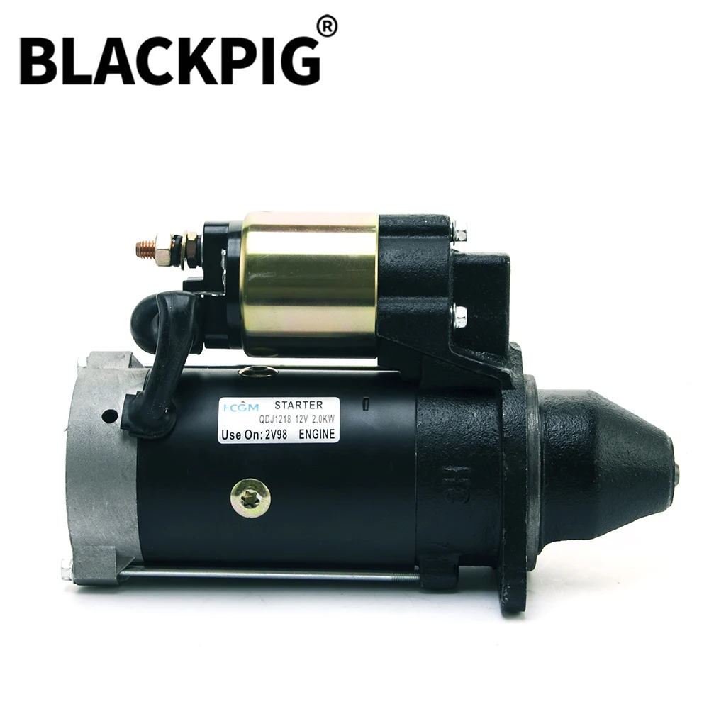 High Quality 2V98 Diesel Engine Starter Motor QDJ1218 12V 2KW 11 Teeth For Generator Parts ChangZhou HAI RUN Motor Starter