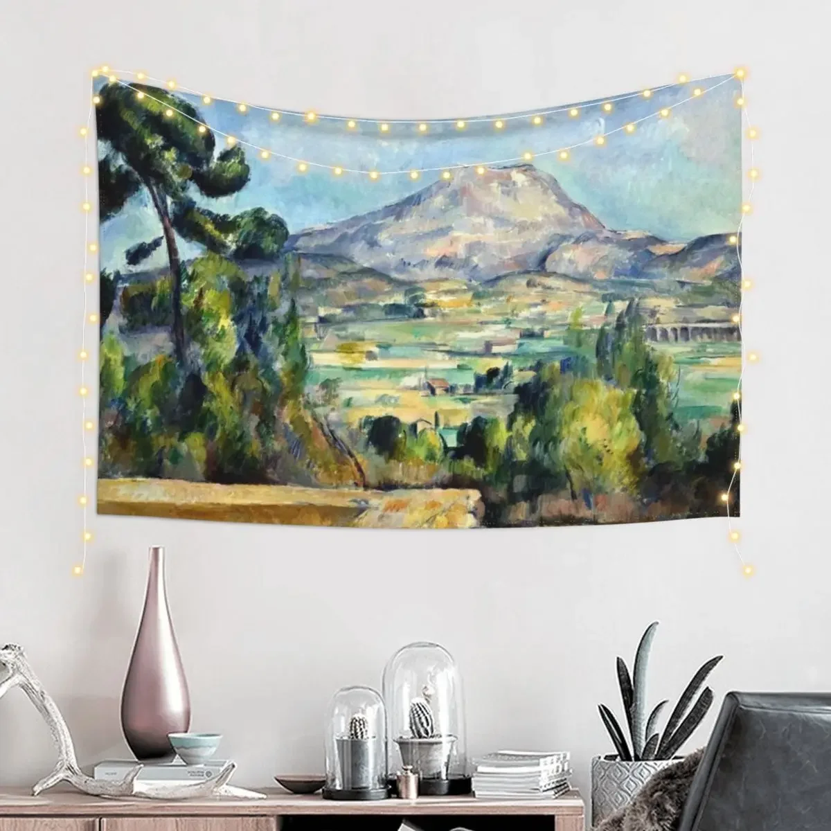 Dream caused by the flight of a cliff racer around a guar a second before awakening Tapestry Christmas Decoration Tapestry