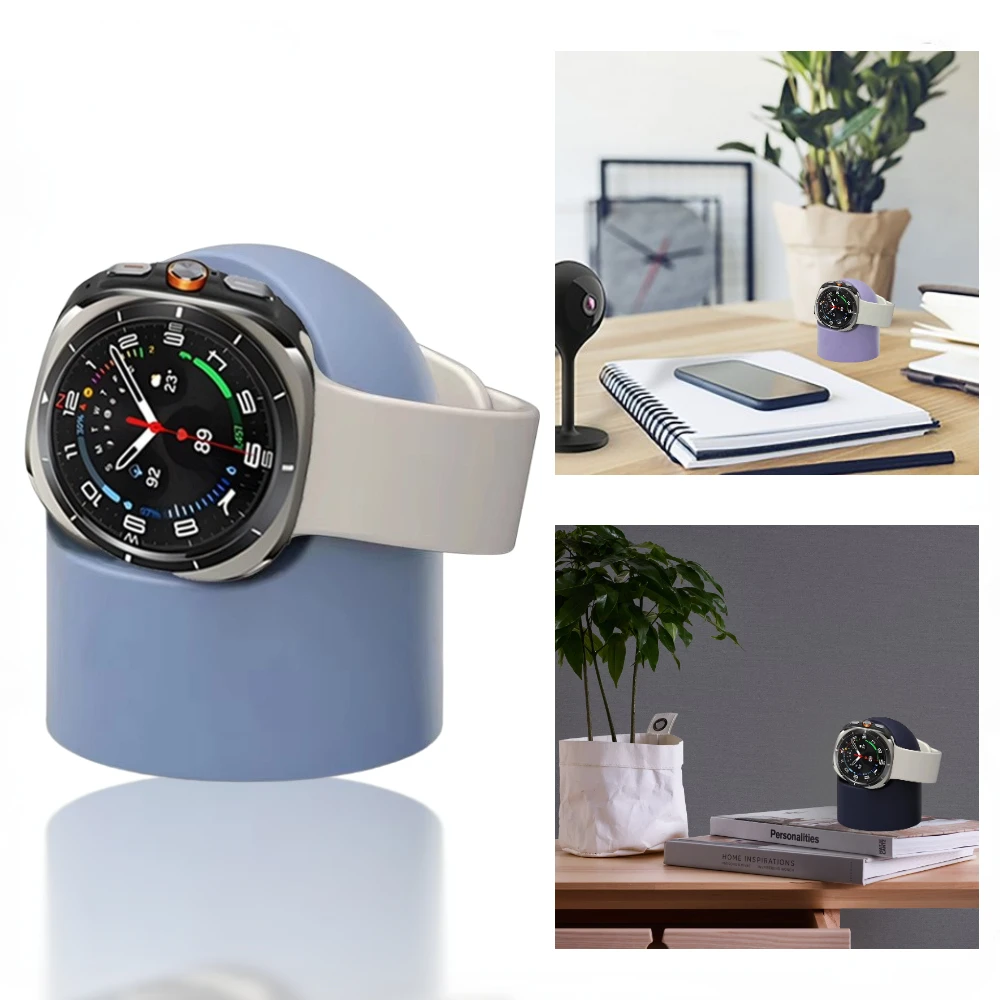 Silicone Charging Stand for Samsung Galaxy Watch 7 Ultra 47mm Charging Stand Storage Seat for Samsung Galaxy Watch Ultra 47mm