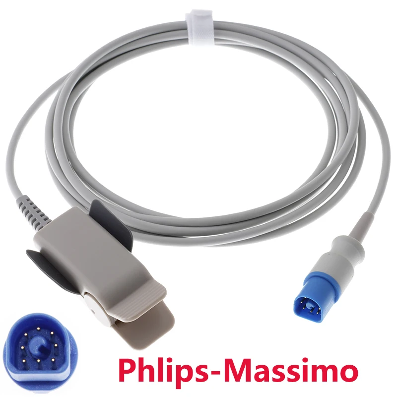 

3m 8pin Blood oxygen cable for Phlips-Masimos VM4 VM6 VM8 MP20 MP30 MP40 MP50 MP60 MP70 MP90 patient monitor.