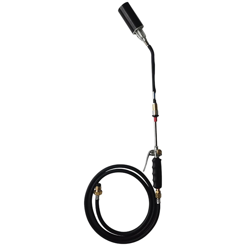 Propane Torch, Car Road Snow Melting Tool, Weed Torch Propane Burner With Turbo Trigger Push Button Igniter & 6.5Ft Hose