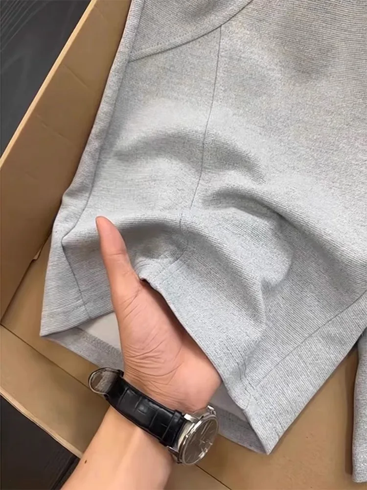 

Американские деконструированные сращивания orts, мужские летние тонкие спортивные брюки для бега, свободные брюки пять четвертей с тяжелым воздушным слоем