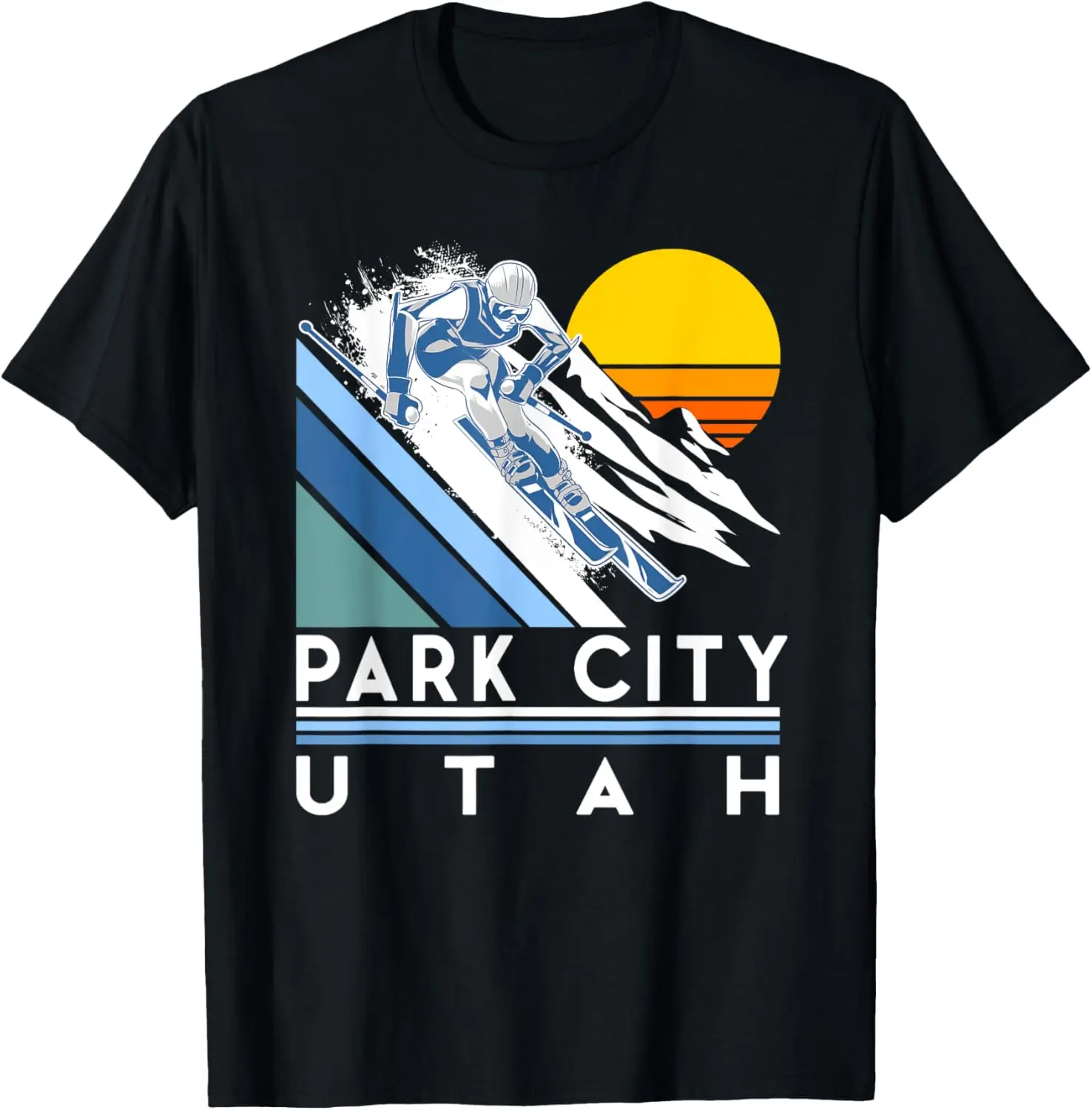 

Футболка для лыж в стиле ретро «Парк-Сити Юта»