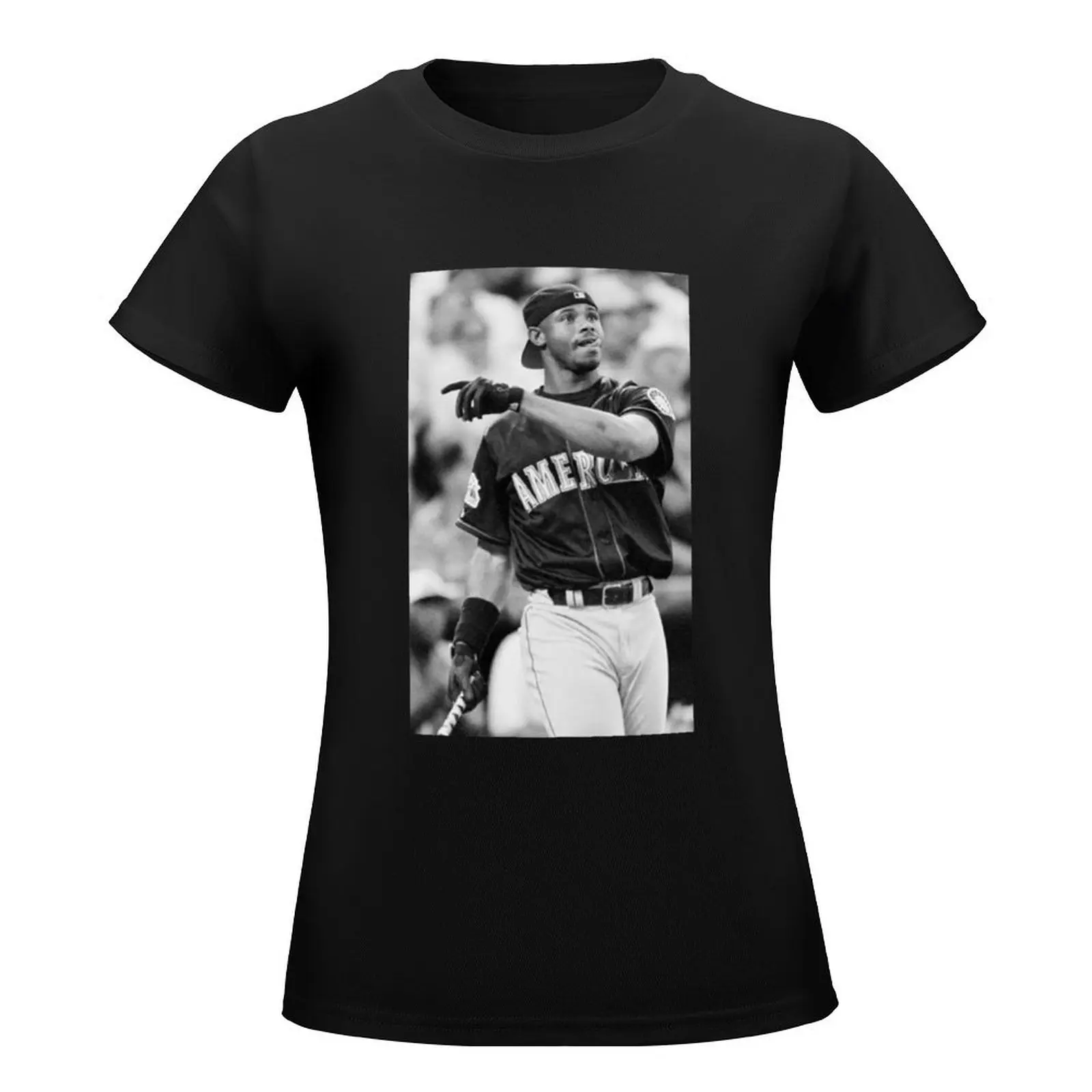 Ken Griffey Jr T-Shirt kawaii clothes summer top Blouse funny plain t shirts for Women