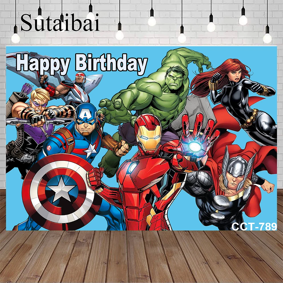 

Superhero Theme Backdrop Avengers Backdrops Marvel Birthday Party Banner Super City Boys Kids Birthday Party Photo Background