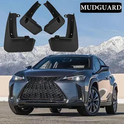 車のフロントとリアのマッドフラップ,マッドガード,スプラッシュガード,4x,lexus ux ux200,ux250h,2019-2023