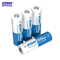 XTAR 2/4PCS 21700HP 5000mAh 3.6V 25A High Power Battery–Gold-Plated Protection&Multi Safety Circuits for High-Current Devices