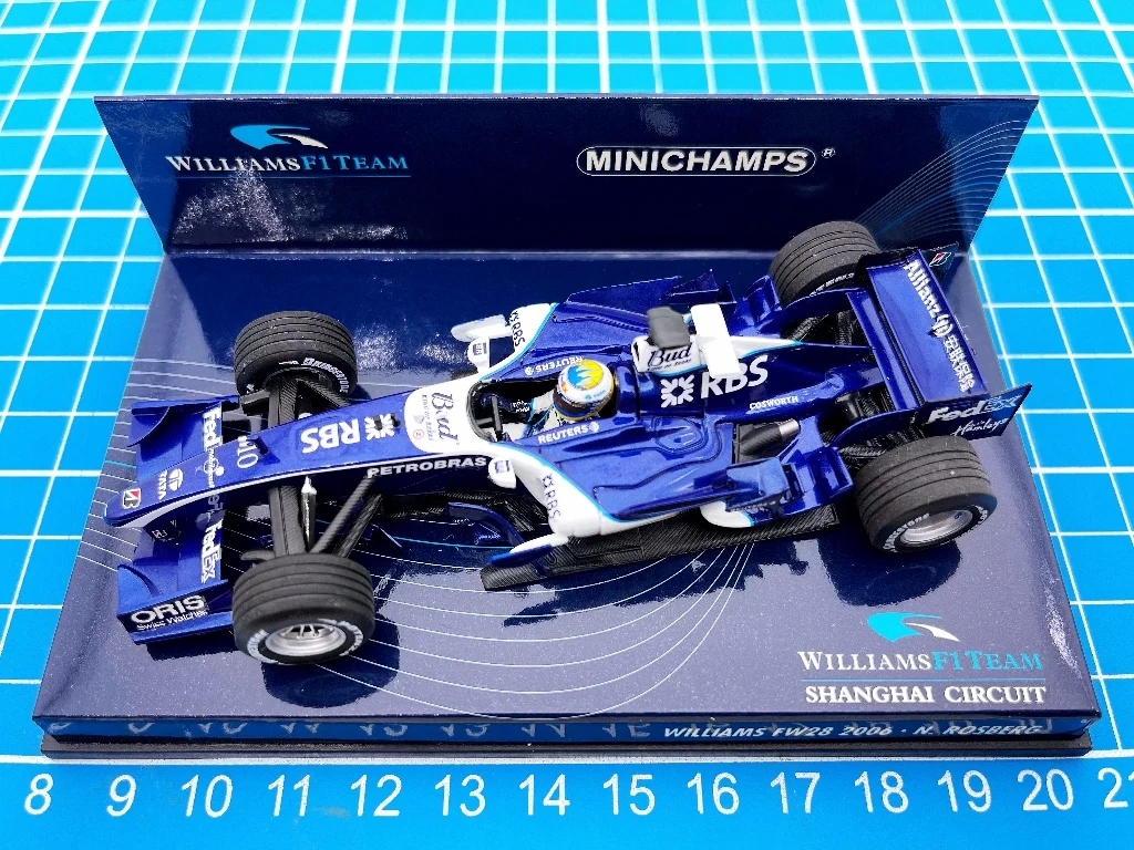 

Миниатюрная модель автомобиля, масштаб 1:43 F1 FW28 2006, Нико Росберг, ограниченный выпуск, из смолы, металлическая статическая модель автомобиля, игрушка в подарок