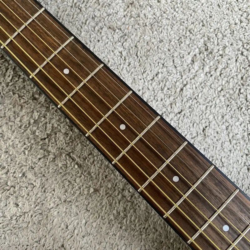 K673Jove 36 Inch OM All Solid Acoustic Guitar 20 Frets Solid Spruce & Okoume Full Solid Wood Brand New Taiwan Made Folk Guitar