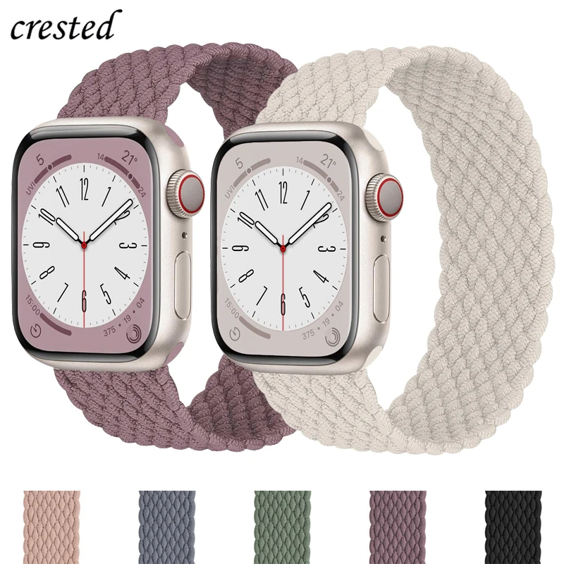 Braided Straps For Apple Watch Band 40mm 44mm 49mm 45mm 41mm 38mm 42mm 46mm 45 mm Bracelet iWatch Ultra 2 series 10 9 7 6 3 8 SE