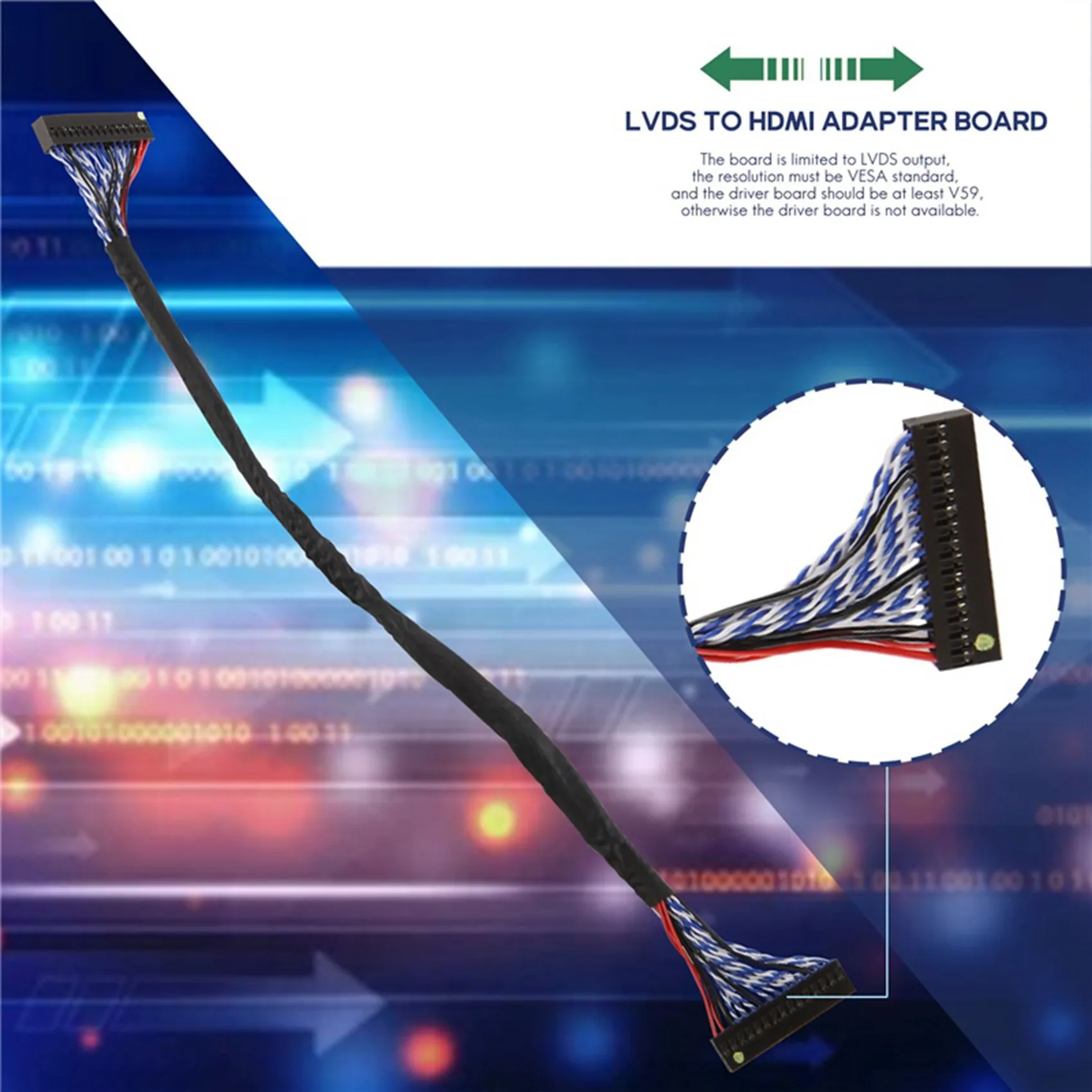 لوحة BVBV LVDS إلى HDMI HDMI إلى LVDS تدعم قرارات متعددة 720PLVDS لوحة تحويل 1920X1080