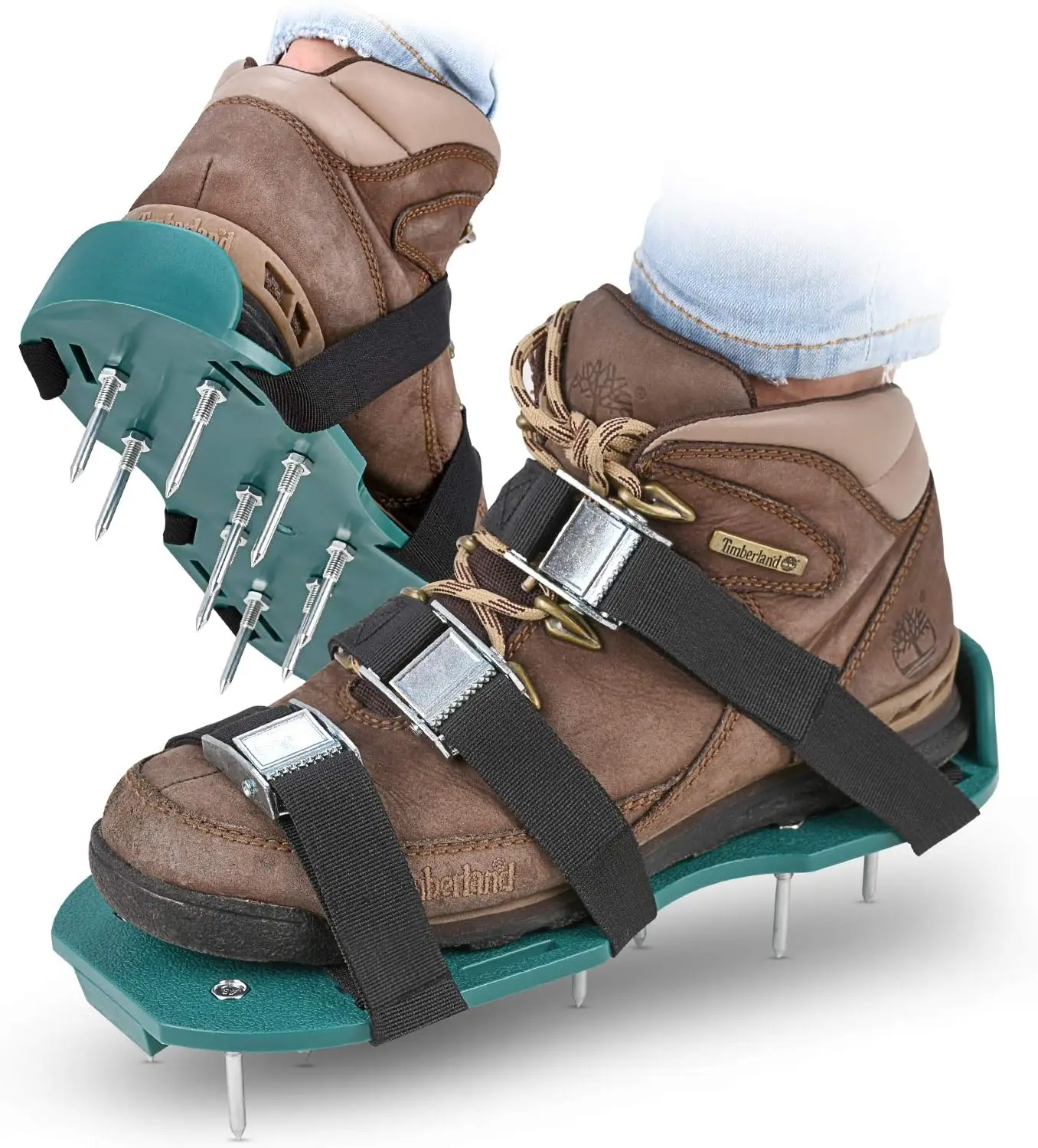 

Аэраторы для газона (обувь) - Инструмент для аэрации газонов с 3 регулируемыми ремнями и прочными металлическими пряжками - Аэраторные ботинки для газонов