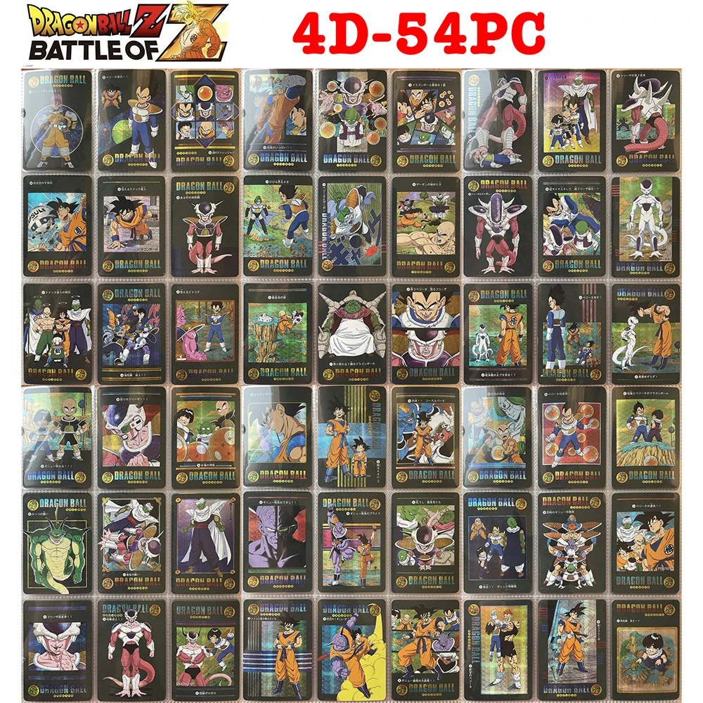 54PC/Set Anime Dragon Ball DIY ACG Torankusu Mai Bulma Title Page Story Boys Play Toys Collectible Cards Christmas Birthday Gift