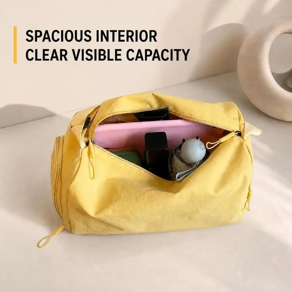 Casual Lightweight Gym Duffle Bag Waterproof Spacious Sports Shoulder Bag Zippered Portable Travel Crossbody Bag Fitness