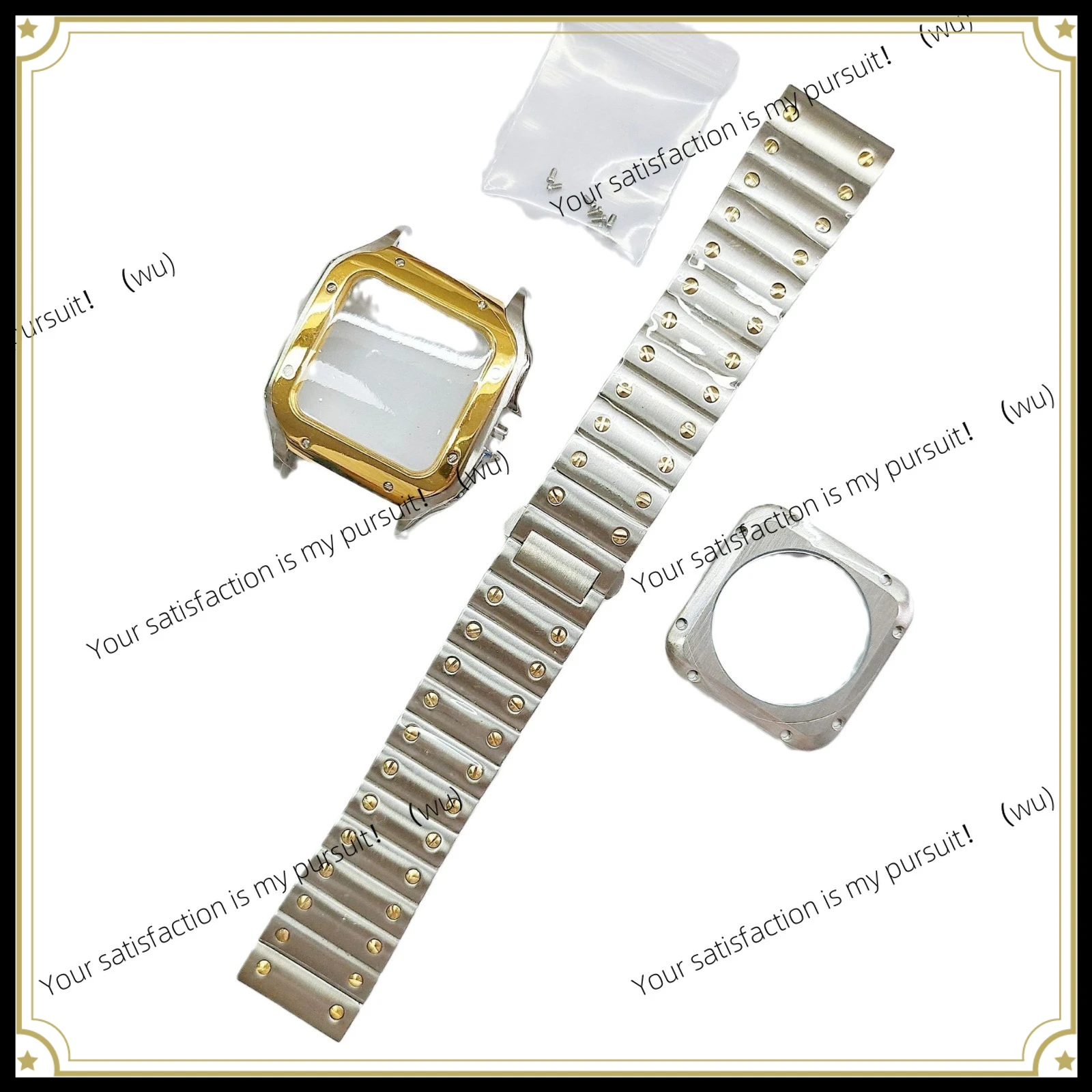 ZOCI-watch full set of accessories 38mm stainless steel 316L case mineral glass, suitable for NH35 movement