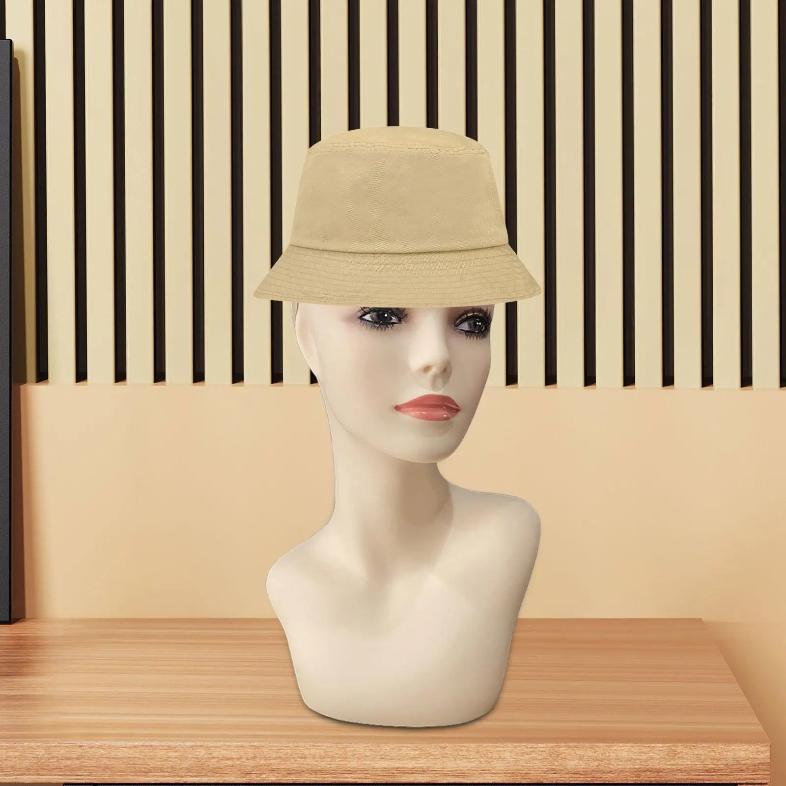

Female Mannequin Head, Wig Display Stand, Multipurpose Manikin Wig Stand for Scarf Glasses Wig Displaying