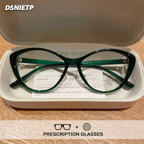 ISLINO TR90 gafas de lectura antiluz azul para mujer, gafas graduadas fotocromáticas personalizadas Retro, gafas para miopía e hipermetropía